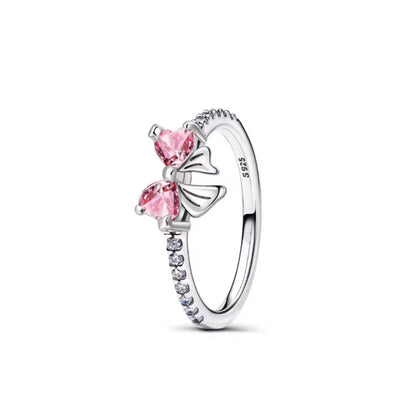 925 Sterling Silver Lotus Bow Ring | Elegant Women's Gift Ring