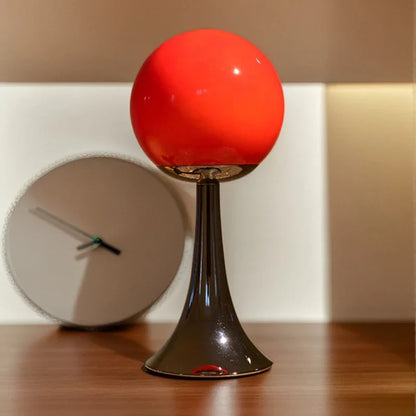 Glass Round Table Lamp Home Bedroom Desk Night Light Atmosphere Bedside Lamp