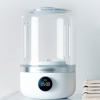 Wireless 1L Mini Portable Washing Machine for Socks Underwear Dehydration Laundry