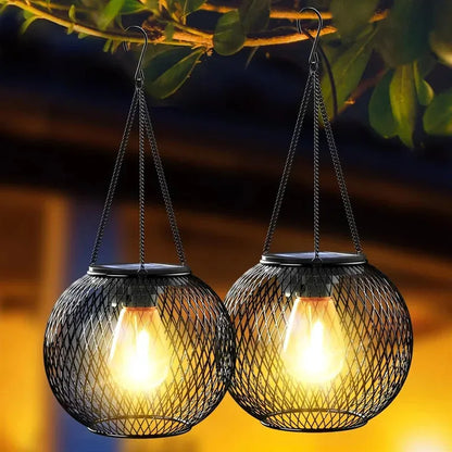 Ortiny Solar Lantern Outdoor – Waterproof Hanging Decorative Lights for Garden