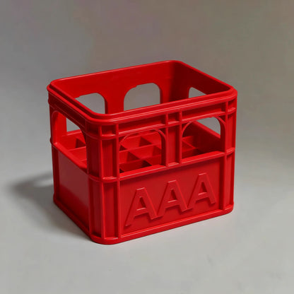 3D Printed Beer Crate Style Stackable Battery Storage Box | AA AAA 18650 21700 9V Organizer