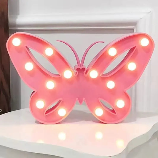 1PC Creative LED Shaped Lamp Indoor Battery Powered Wall Light,Decoration Night Light For Bedroom Table Beach Party&Photography