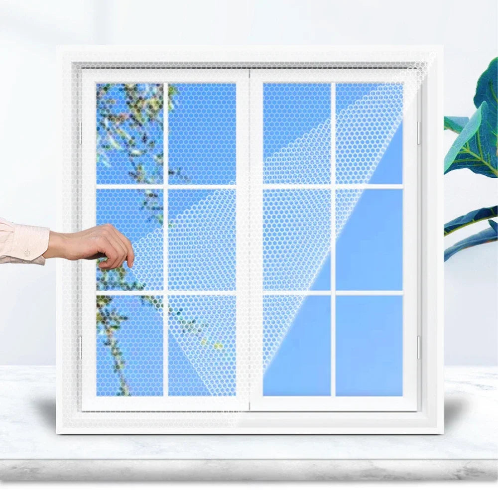Self-Adhesive Mosquito Net for Windows | DIY Insect Screen Curtain