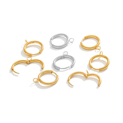 Stainless Steel Gold Earring Hooks with Ear Posts and Jump Rings | DIY Jewelry Making Supplies