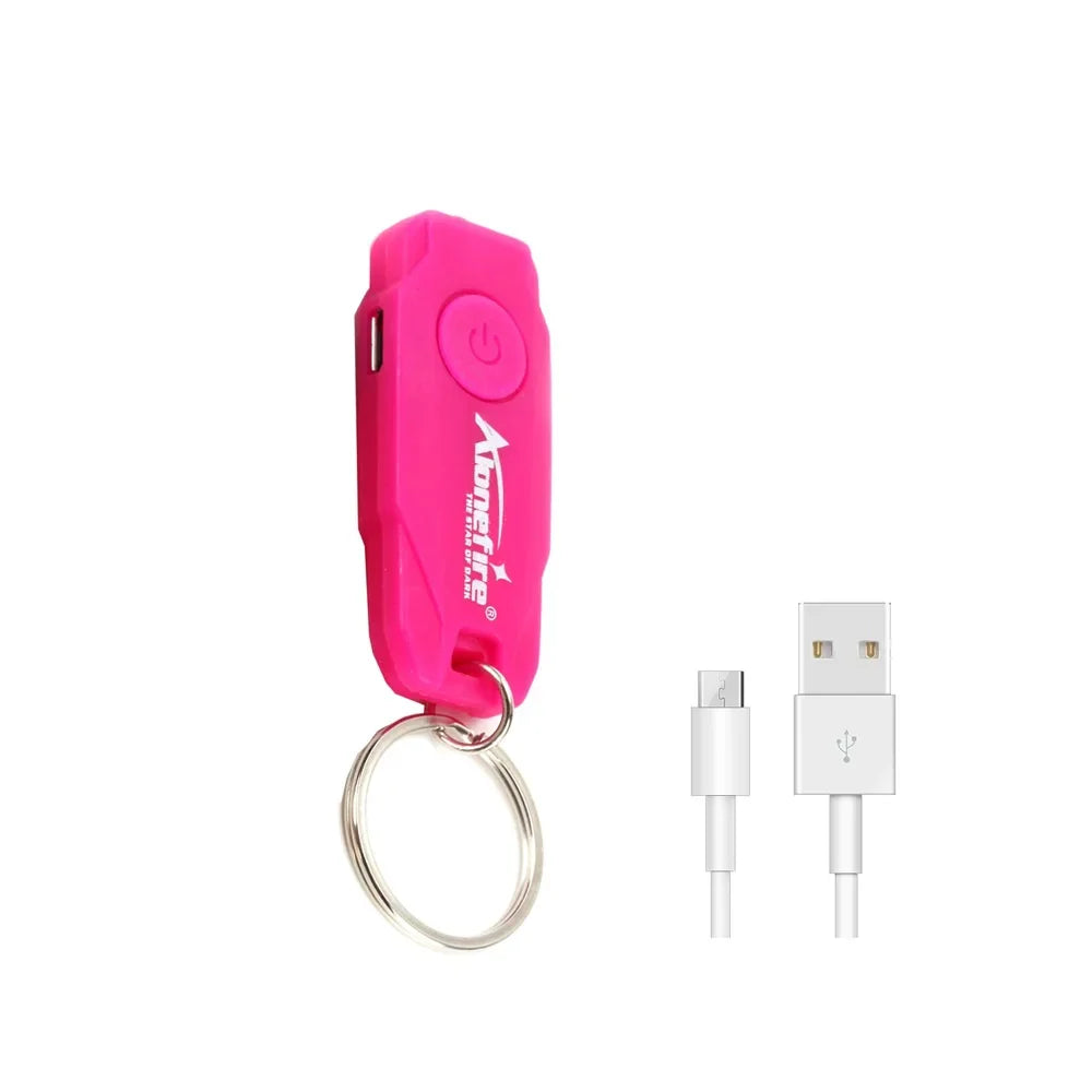 Mini LED Keychain Light | USB Rechargeable Compact Flashlight
