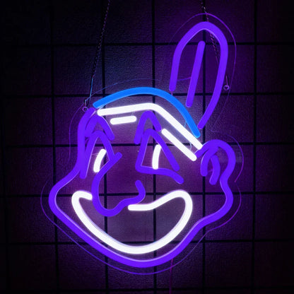 Animation Led Neon Sign, Rabbit Icon, Used For Bedroom, Game Room, Man Cave, Party Decor, Gifts For Teenagers And Boyfriends.