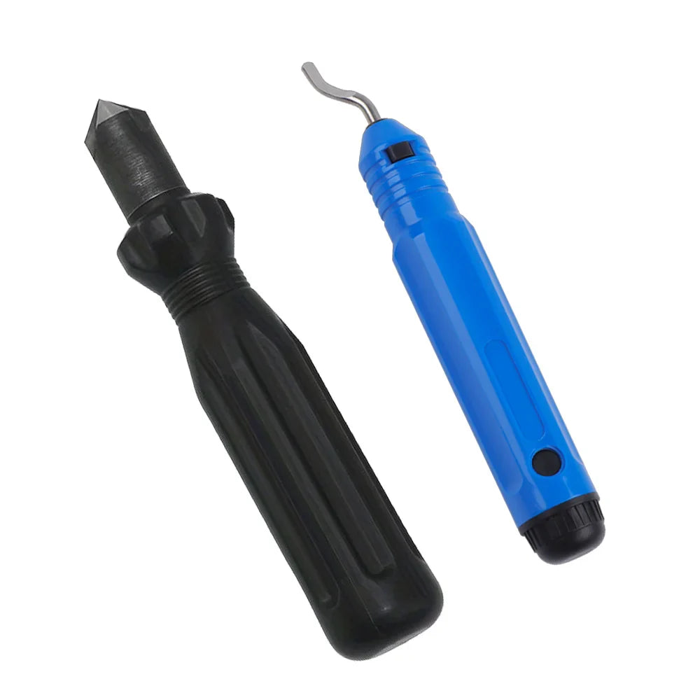 Short Length Hand Reamer and Countersink Set | Deburring and Trimming Tool for Carpentry and Plumbing
