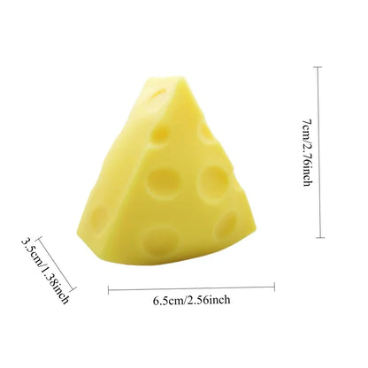 Jouet anti-stress moelleux en forme de fromage | Jouet anti-stress à rebond lent pour adultes