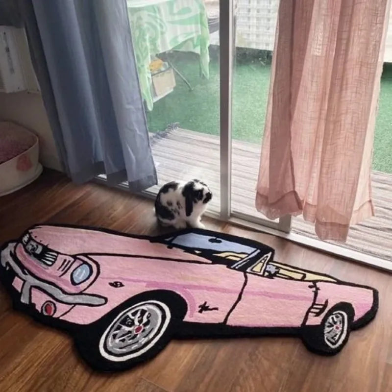 Alfombra de coche con forma japonesa de moda VIKAMA, alfombra para dormitorio, sala de estar, cojín decorativo junto a la cama para habitación de niños
