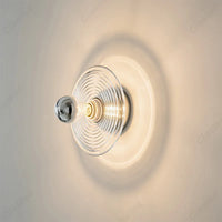 Nouvelle Lampe Murale LED Rétro en Verre Ondulé pour Salon, Mur de Fond, Porche, Couloir, Éclairage Décoratif