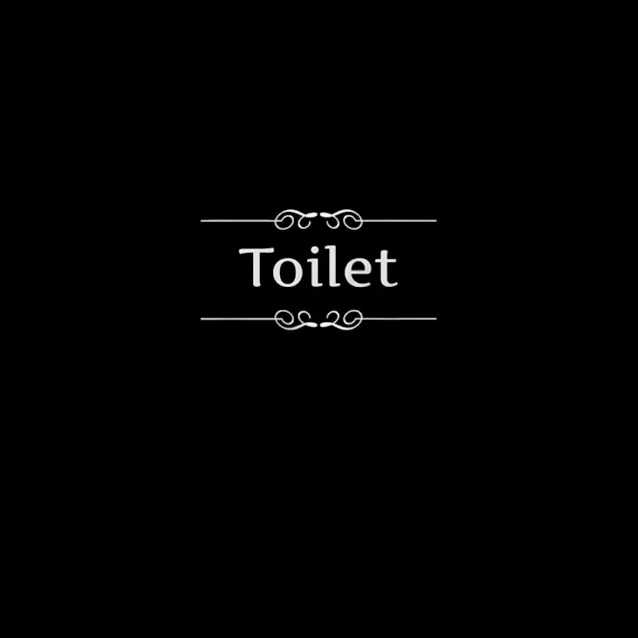 French Bathroom Toilet Sign Vinyl Sticker Decal | WC Entrance Sign Door Decal for France Home