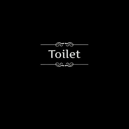 French Bathroom Toilet Sign Vinyl Sticker Decal | WC Entrance Sign Door Decal for France Home