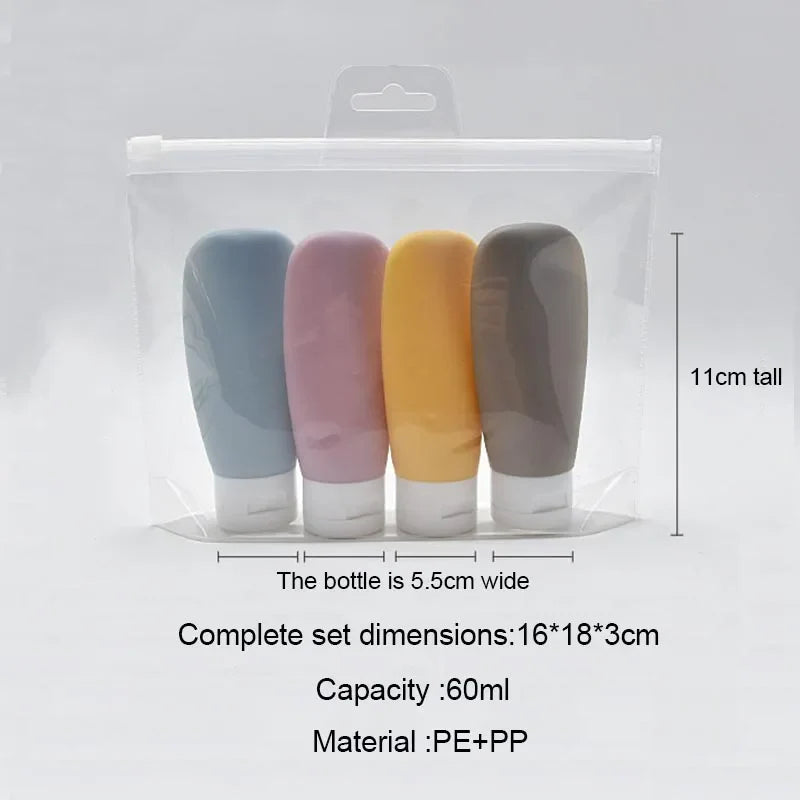 60ml Travel Containers Set | Refillable Travel Bottles Kit for Toiletries