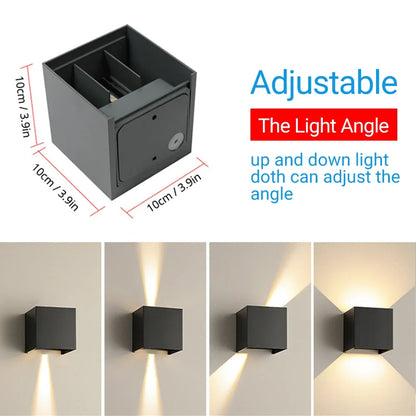 2 Pack Smart Outdoor Wall Lights RGBCW 10W LED Patio Lights App Voice Control