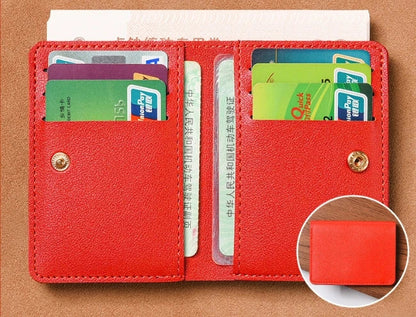 Classic PU Leather Small Wallet | Slim Credit Card and Coin Purse for Men and Women