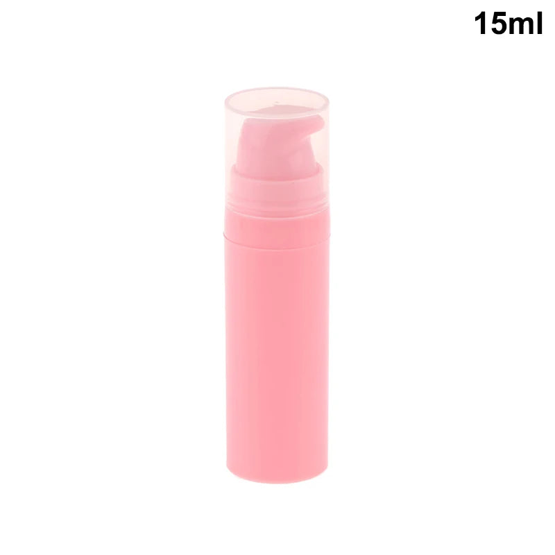 Refillable Airless Pump Bottles for Travel | Vacuum Lotion Containers 5ml 10ml 15ml