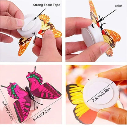 Colorful LED Butterfly Night Light | Novelty Home Decor with Battery Power