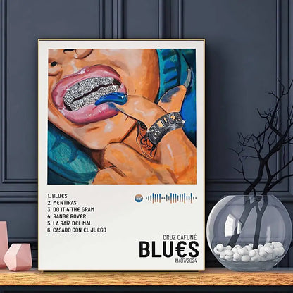 Rapper Cruz Cafuné Poster HD Art Sticky Wall Waterproof Home Living Room Bar Decoration