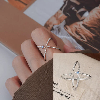 VENTFILLE 925 Sterling Silver Flower Ring | Hollow Out Retro Jewelry for Women