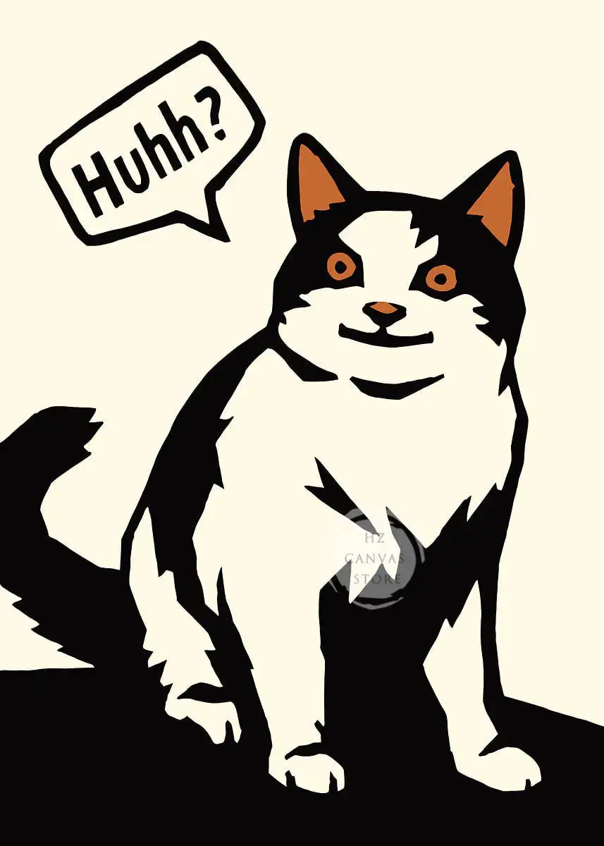 Affiches drôles de mèmes de chats, bande dessinée japonaise de chat, art de la culture des mèmes Internet, impression sur toile, décoration moderne de salon, chambre à coucher, cadeau
