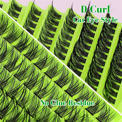 DIY Lash Clusters D Curl Individual Lashes 8-16mm | 120 Pcs Natural Fluffy Eyelash Extensions