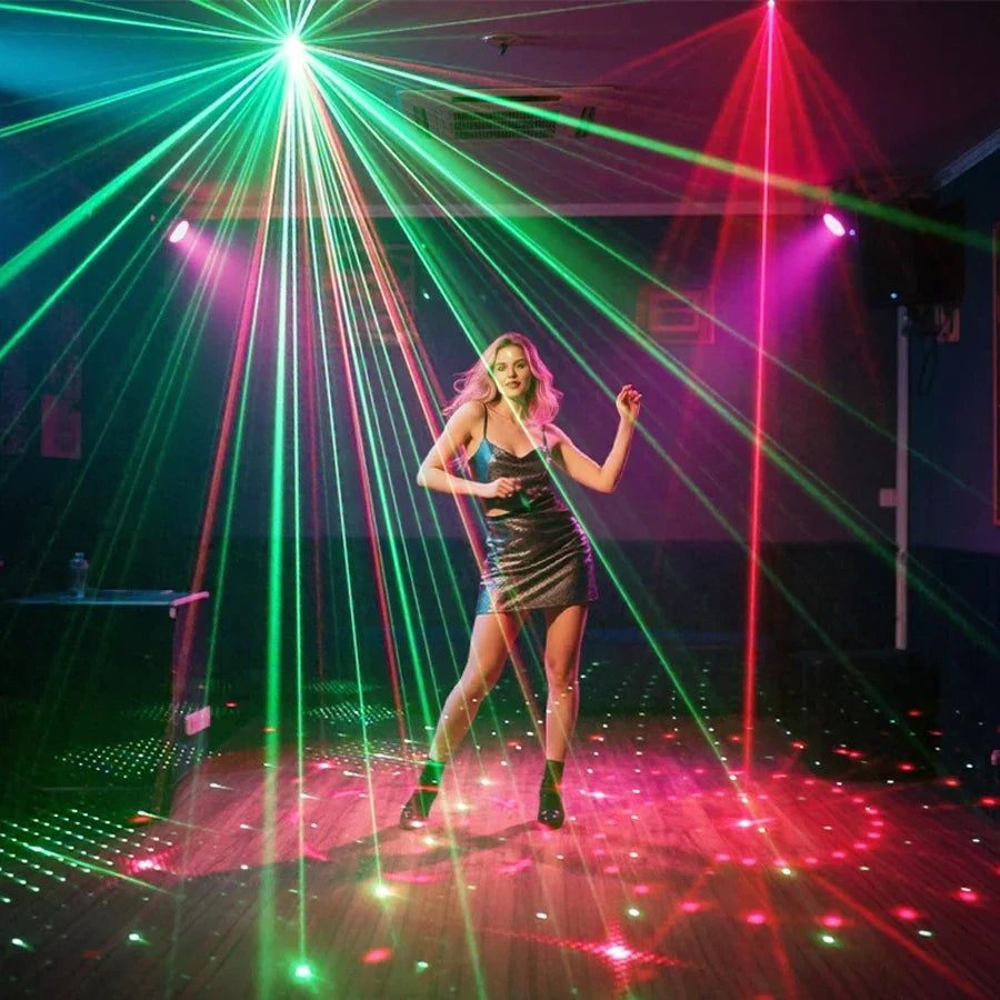 Laser Party Light DJ Disco Projector with 60 Patterns RGB Stage Light for Events