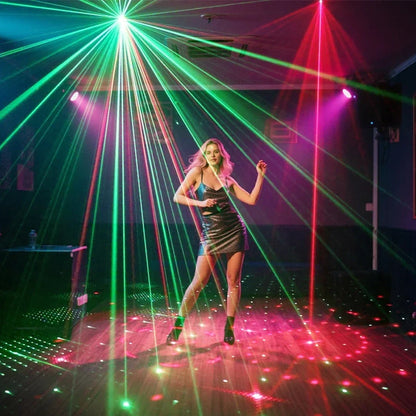 Laser Party Light DJ Disco Projector with 60 Patterns RGB Stage Light for Events