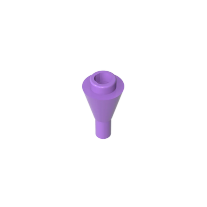 Gobricks GDS-1138 Cone 1 x 1 Inverted with Bar | Building Block for DIY Creations