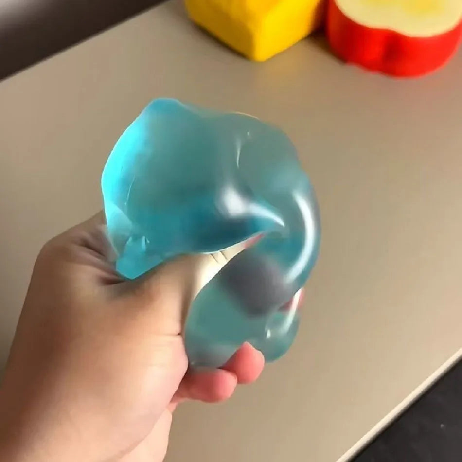 Balle anti-stress pomme verte | Jouet à presser pour TDAH Autisme Jouet sensoriel à rebond lent