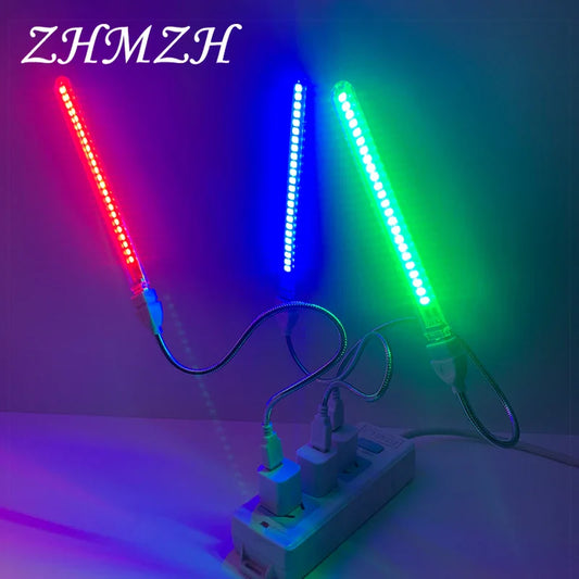 USB LED Night Light with 24 Colorful LEDs | DC5V Plug-in Lamp for Bedroom Decor