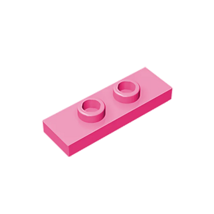 Gobricks GDS-1504 Plate, Modified 1 x 3 with 2 Studs (Double Jumper) | Compatible Building Block Piece