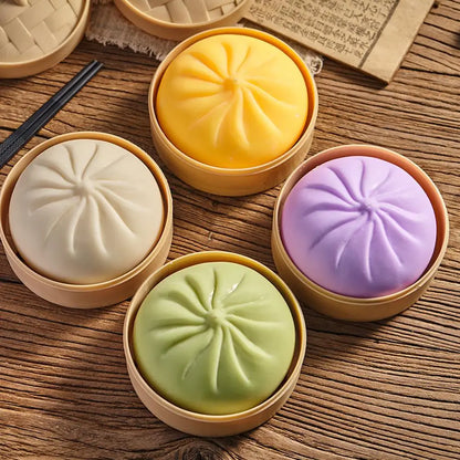 Bolas antiestrés de colores con forma de dumpling | Juguetes sensoriales Fidget