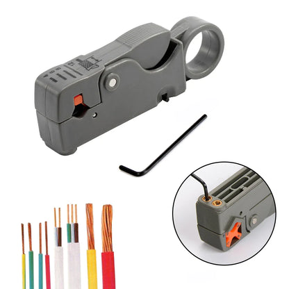 Stainless Steel Coax Cable Stripping Pliers | Adjustable Wire Stripper Tool