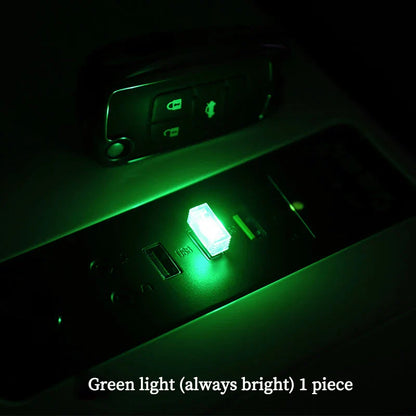 Car USB LED Atmosphere Light | Music Sync Sound Control Car Interior Decoration