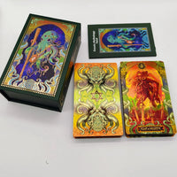 Third Generation Kesuru Gold Foil Tarot 3D Visual Effects Divination Cards With Laser Technology In Beautiful Gift Box