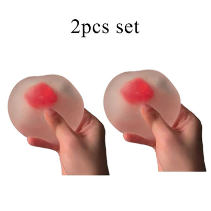 Strawberry Mochi Squeeze Toy | Stress Relief Slow Rebound Fidget Toy