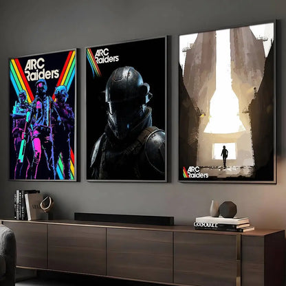 A-Arc R-Raiders Affiche de Jeu Art HD Adhésif Mural Imperméable Décoration Maison Salon Bar