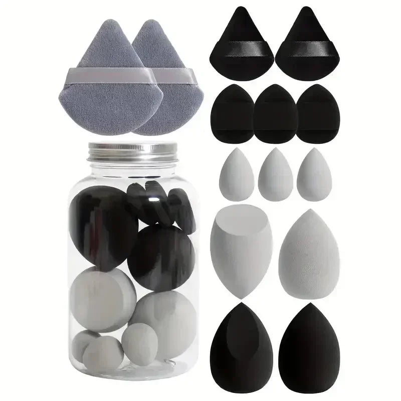 12/14Pcs Makeup Sponge Set | Cosmetic Blender Beauty Eggs and Foundation Puffs