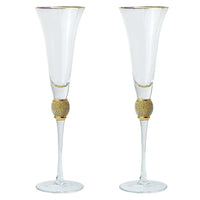 2Pcs Creative Gold Rimmed Glass Cup Red Wine Cocktail Champagne Whiskey Glass Drink Cup Bar Party Goblet Wedding Supplies Gift