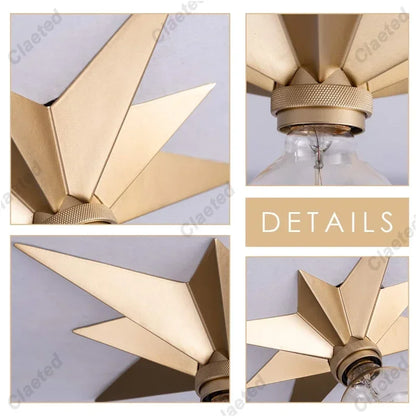 Creative Star Wall Lamp LED Wall Lamp for Luxury Living Room Bedroom Bedside Hotels Background Home Decorative Wall Sconce