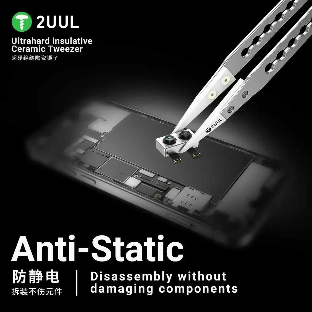 Ultrahard Insulative Ceramic Tweezer | Anti-Static Tweezers for PCB Repair