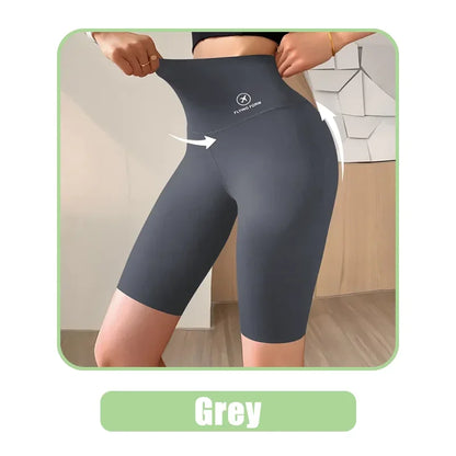 Pantalones Cortos Deportivos de Mujer M-XL Nuevos de Ciclismo Jogging Fitness Cintura Alta Push Up Pantalones Cortos de Gimnasio Mallas Ropa de Yoga