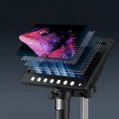 7 Inch IPS Digital Microscope 1200X HD USB Soldering Repair Camera