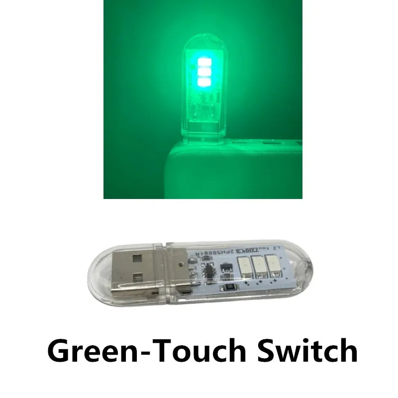 Portable USB LED Book Light | Touch Switch Reading Lamp