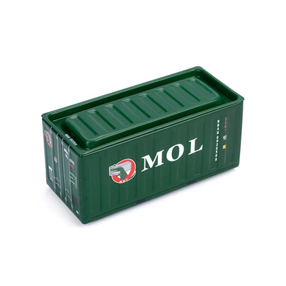 Mini caja de almacenamiento de hierro, mini caja de hierro de escritorio, modelo de mini contenedor, decoración creativa, coleccionar artículos pequeños, regalos de Navidad