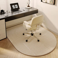 VIKAMA Study Floor Mat Computer Desk Roller Chair Swivel Chair Mat Arched Bedroom Bedside Dressing Table Carpet Home Decoration