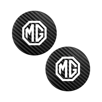 2Pcs Car Coasters Carbon Fiber Cup Holder Mat | Interior Accessories for MG Models