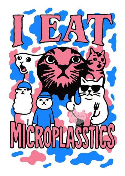Affiches drôles de mèmes de chats, bande dessinée japonaise de chat, art de la culture des mèmes Internet, impression sur toile, décoration moderne de salon, chambre à coucher, cadeau