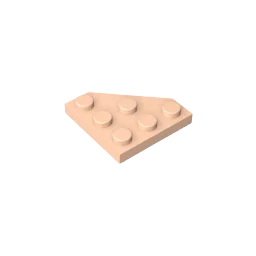 Gobricks GDS-556 Wedge Plate 3 x 3 Cut Corner | Compatible Building Block for DIY
