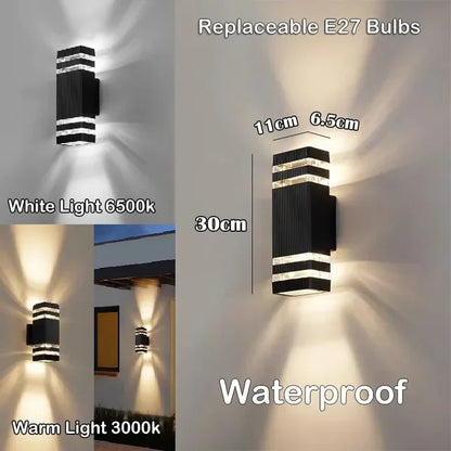 LED Outdoor Waterproof Wall Light | E27 Exterior Porch Stair Lamp Fixture